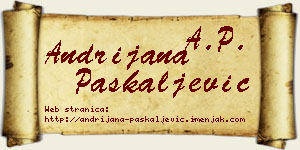 Andrijana Paskaljević vizit kartica